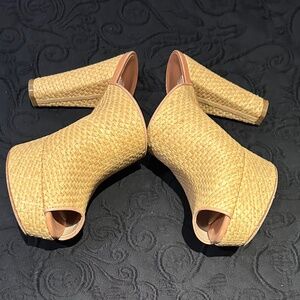 Sonia Rykiel Platform Raffia Mules